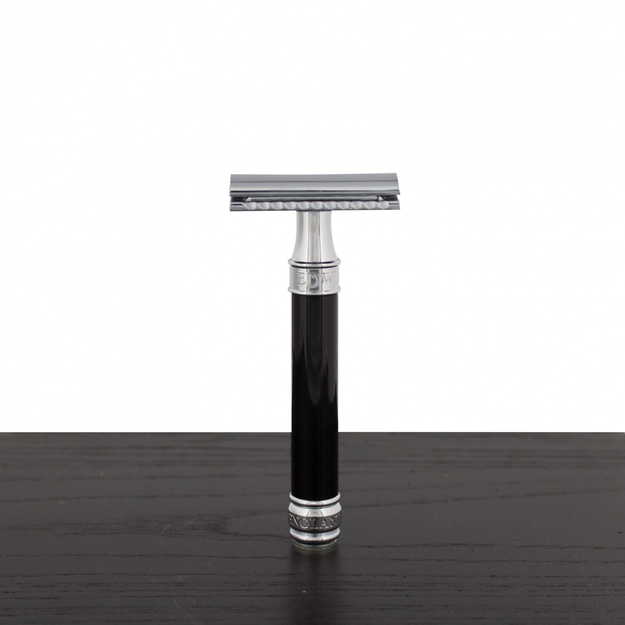 Edwin Jagger DE86 Double Edge Safety Razor, Black - West Coast Shaving